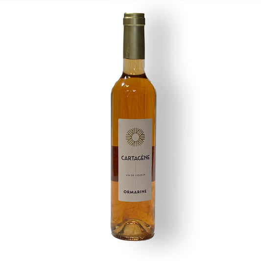 Ormarine, Cartagène, sød dessertvin. Picpoul Blanc. 0,5 L, alc. 15,50%